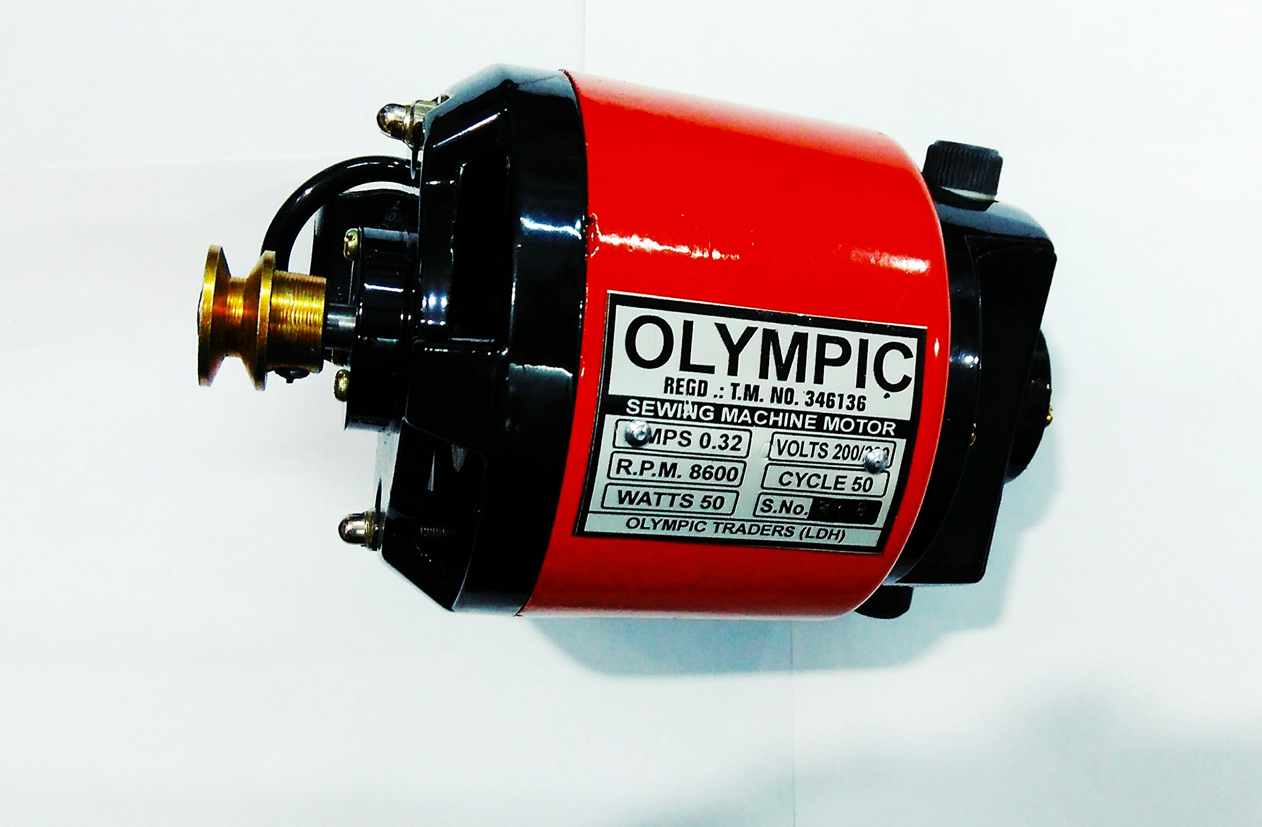 Olympic red 1/12 HP Copper Winded Industrial Sewing Machine Motor