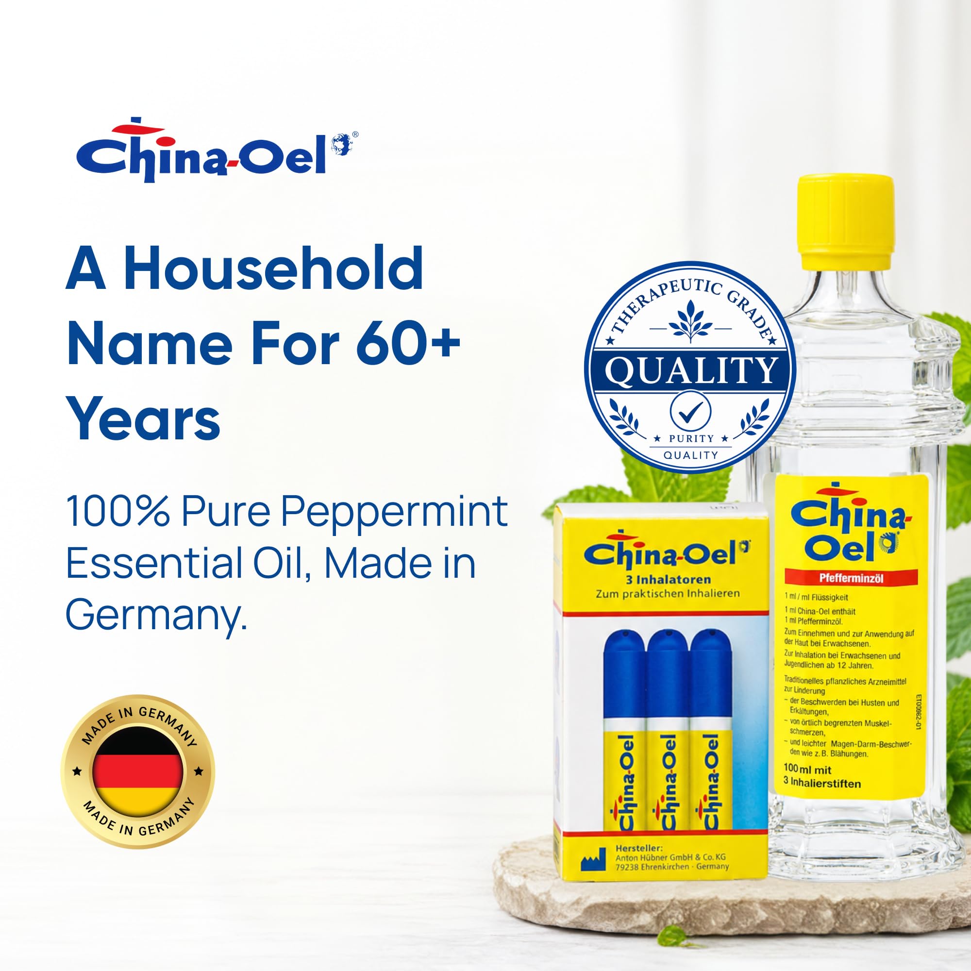 HENSITA CHINA OIL WITH INHALATOR