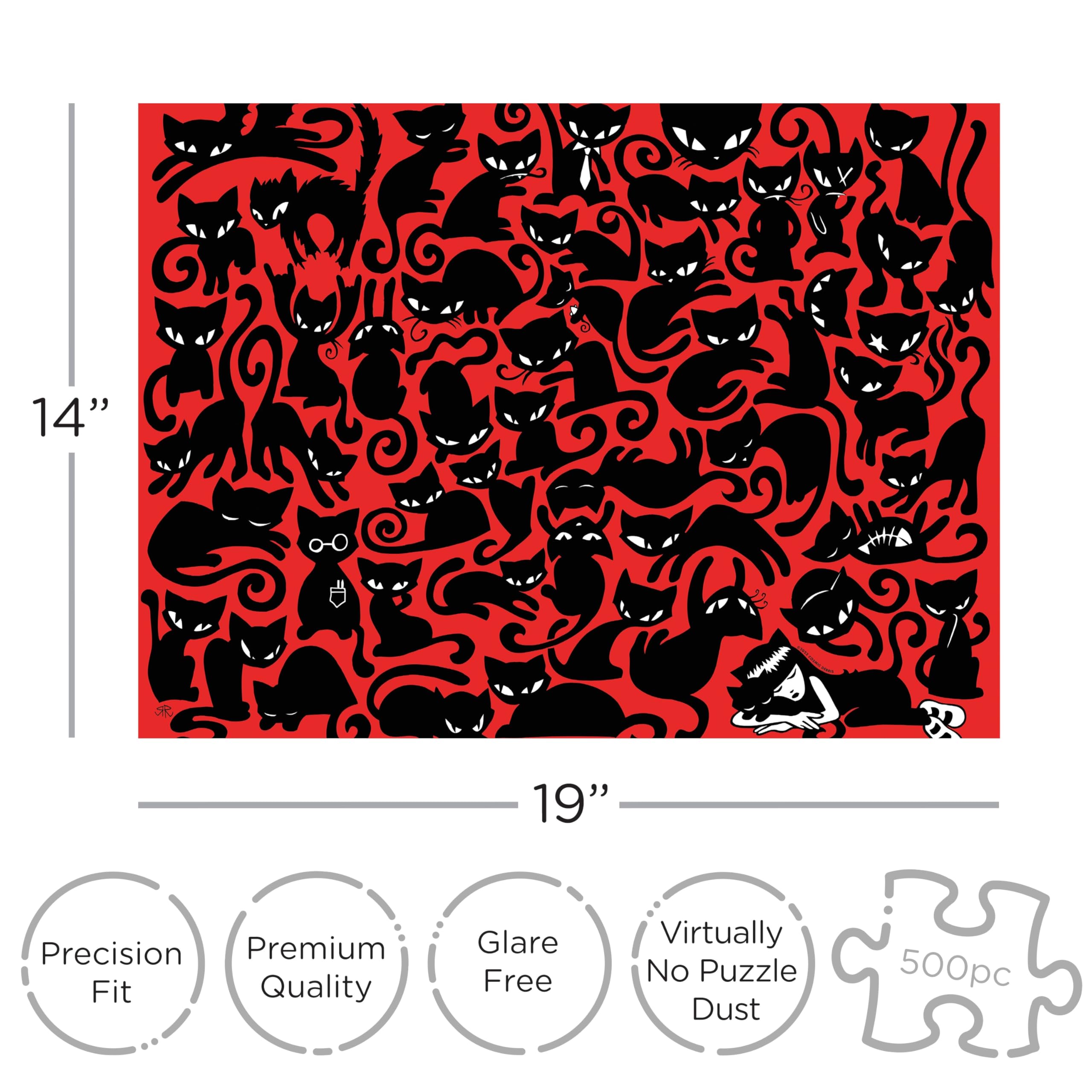 Amazon.com: AQUARIUS Emily the Strange Puzzle (500 Piece Jigsaw