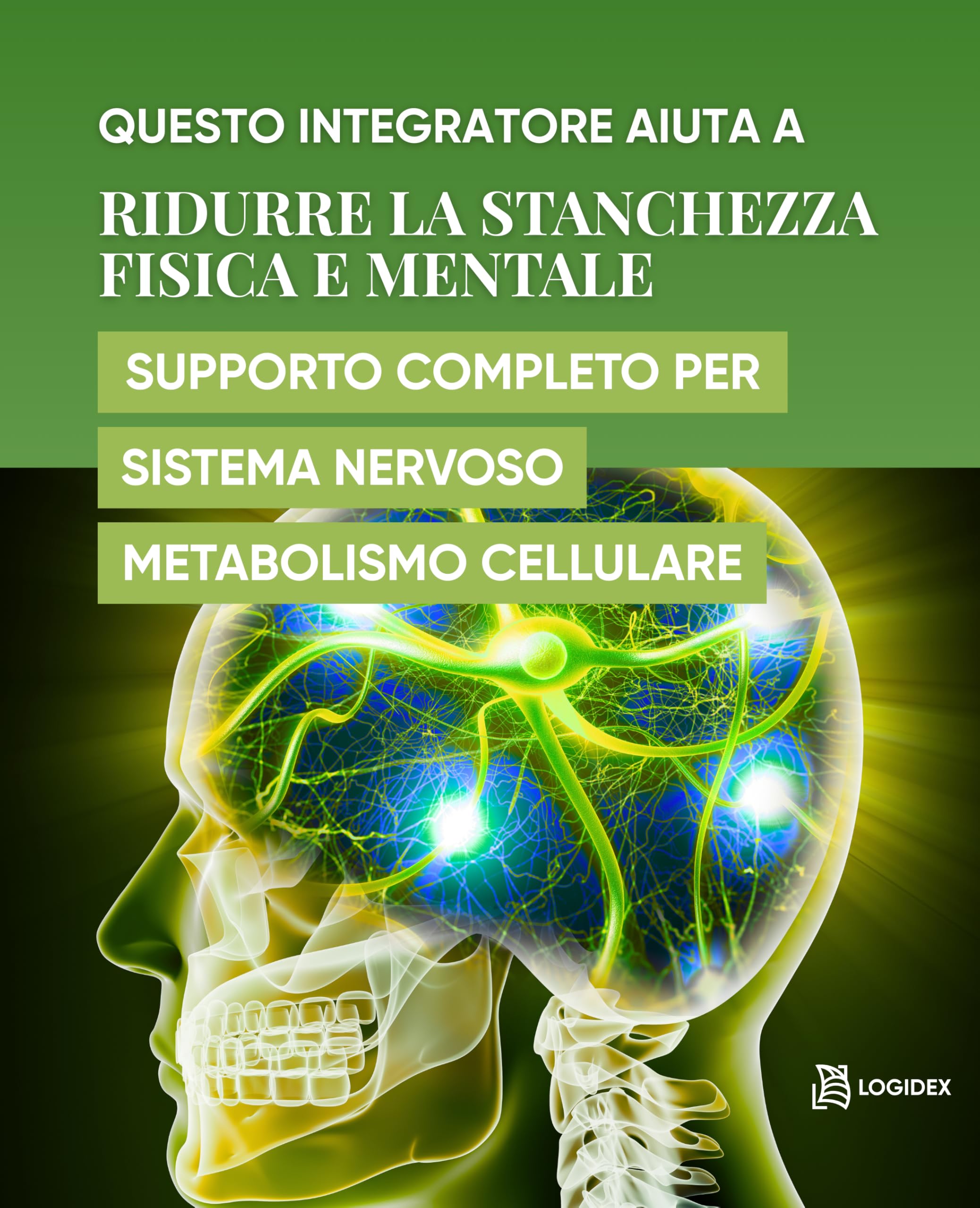 Betafolic Plus - Integratore Energia Fisica e Mentale Vitamina B12, B6 e B2 per Stanchezza e Sistema Nervoso con B-Complex e Acido Folico – 30 Compresse – Made in Italy Logidex
