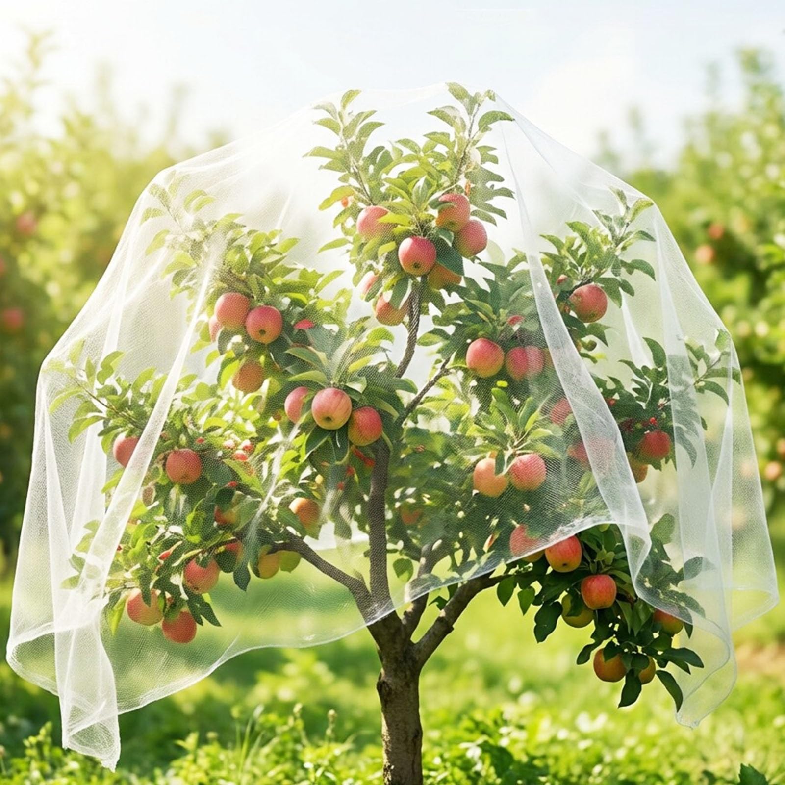 Red Antipajaros Red Anti Pájaros para Plantas y Árboles Frutales, Malla Fina de Jardín de 2,5 cm para Mantener Alejados a los Pájaros(23x32ft(7x10m))