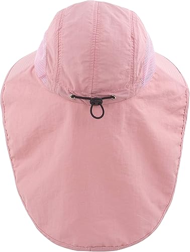 Miniatura 10 de Muryobao Sombrero de sol de los niños de las muchachas de los muchachos del ala ancha UPF50+ sombreros de malla con la aleta