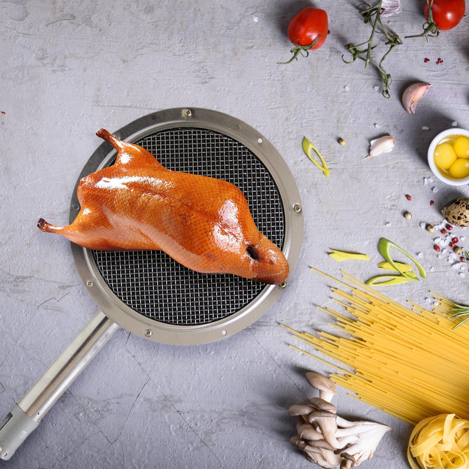 F Fityle Bruciatore a infrarossi per Barbecue Bruciatore per rosolatura Facile da Usare Accessori Rotondi Attrezzatura per Riscaldamento in Metallo Bruciatore