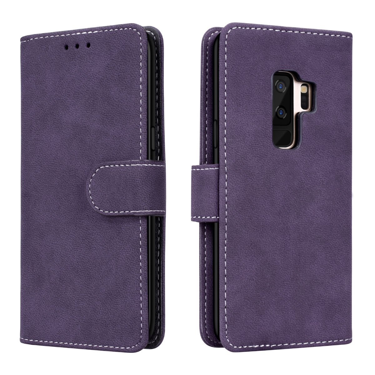 Prologfer Hulle Kompatibel Mit Samsung Galaxy S9 Plus Lila