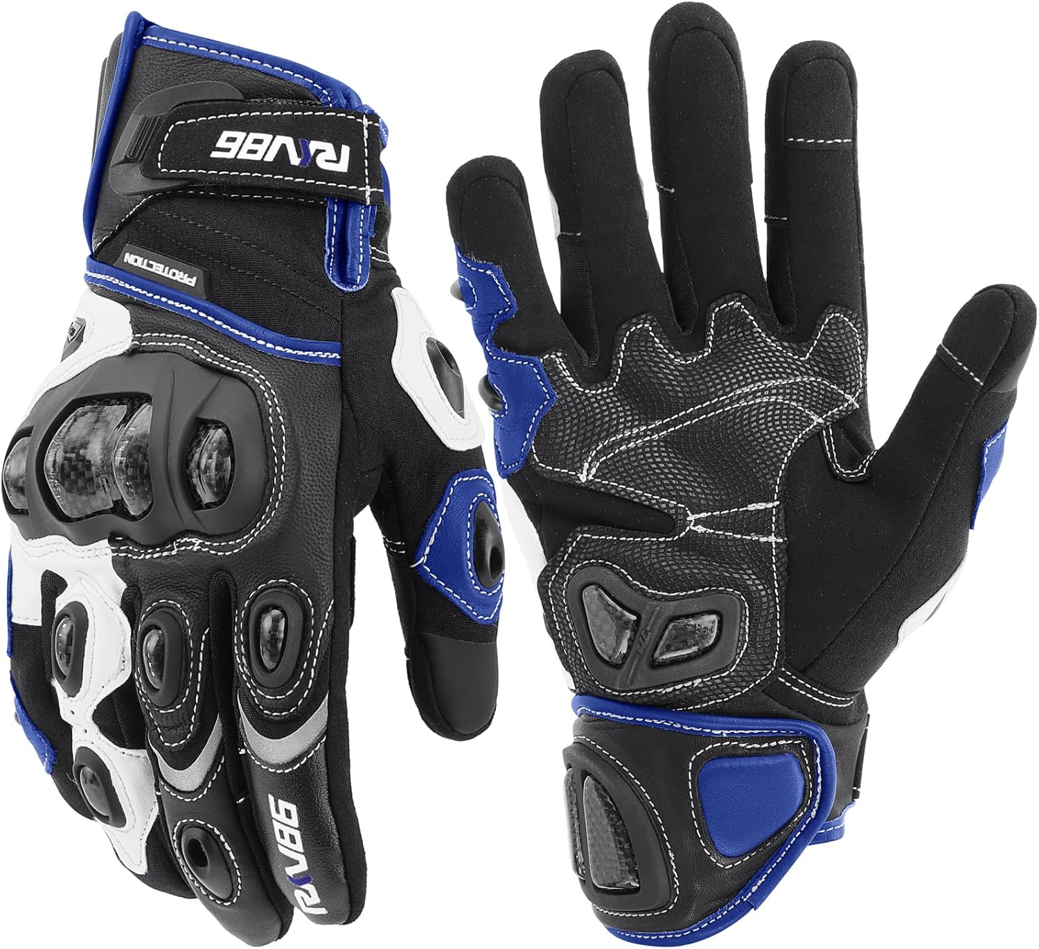 Motorcycle Gloves Genuine Leather Riding Gloves Breathable Motorbike Gloves with Carbon Fiber Protection Touchscreen Cycling Gloves for Outdoor Sports Racing Riding Motorcycle Gloves Genuine Leather Riding Gloves Breathable Motorbike Gloves with Carbon Fiber Protection Touchscreen Cycling Gloves for Outdoor Sports Racing Riding