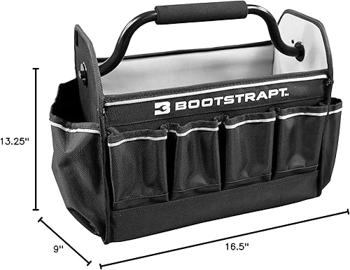 Miniatura 9 de Bolsa de mano para contratistas de 15 pulgadas con compartimento integrado para contenedores de piezas
