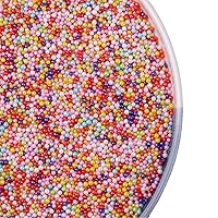 Vista 6 de Gránulos comestibles de perlas, chispas para pasteles, chispas de galletas, perlas de azúcar, perlas de caramelo comestibles, 4.59 oz, 4.6 onzas