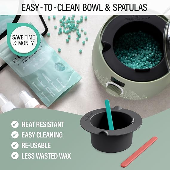 Tress Wellness Green Warmer Kit with Black Silicone Bowl