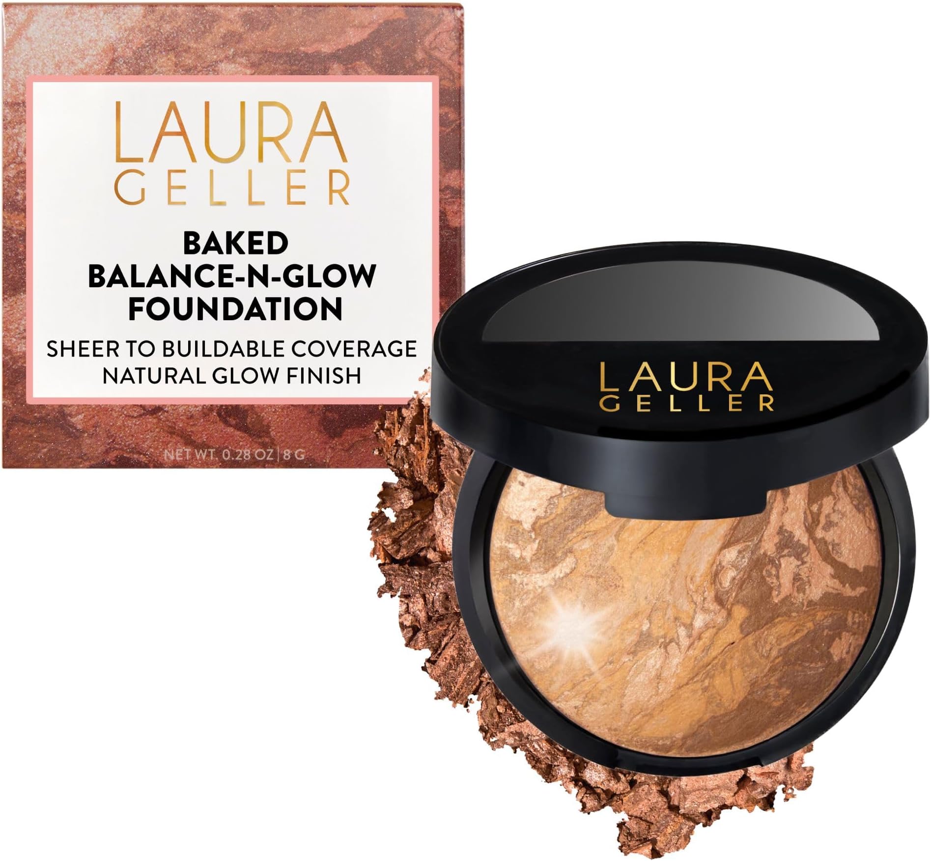 Baked Balance-N-Glow Illuminating Foundation - Tan - Buildable Sheer to Light Coverage - Satin Finish