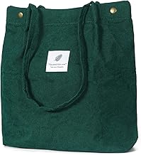 Women's Large Shoulder Bag, Corduroy Bag, Tote Bag, Handbag, Casual Fabric Bag for Everyday, Office, School Trip, Shopping - Ultralight Shoulder Bag, Shopping Bag