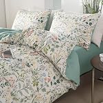 Queen Couverture de couettes ensemble Floral brossé microfibre 3 Pièces Floral Ensemble de lit Queen Garden Style rouge motif floral Couverture de couettes Reine avec fermeture zippée Luxe doux respirant Comfy