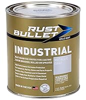 Vista 13 de RUST BULLET Industrial - Gris metálico - 1/4 pinta - Revestimiento preventivo de óxido para proyectos industriales, marinos, domésticos y agrícolas