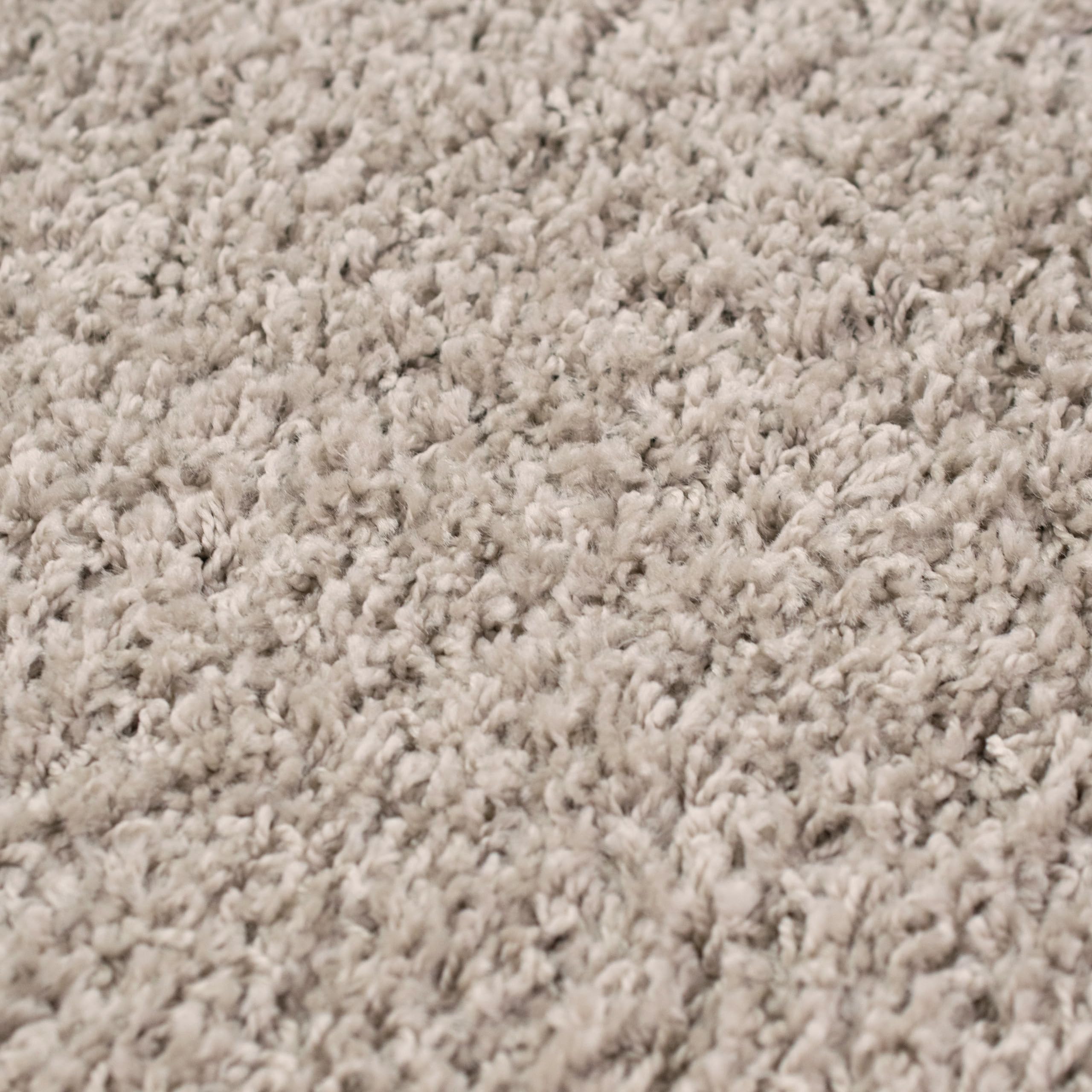 Teppich-Traum Tappeto Shaggy soffice | facile da pulire e resistente | in beige Größe 60x110 cm