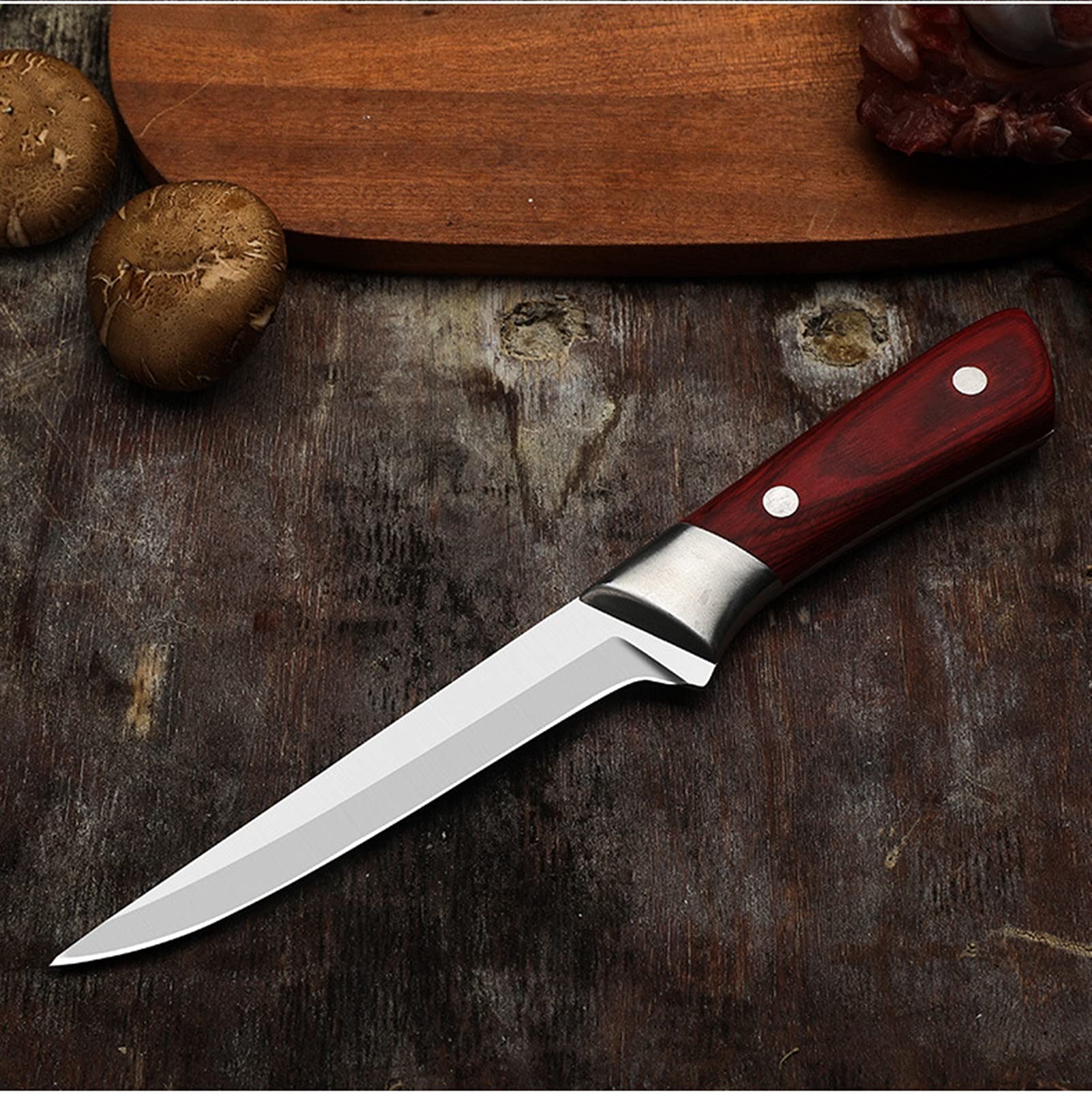 Cuchillo de cocina Juego de cuchillas de carne cuchilla afilada de cuchillas de carne de vaca de carne de vaca Herramientas de cocción de la utilidad de preparación del chef (Color : 4pcs Set)