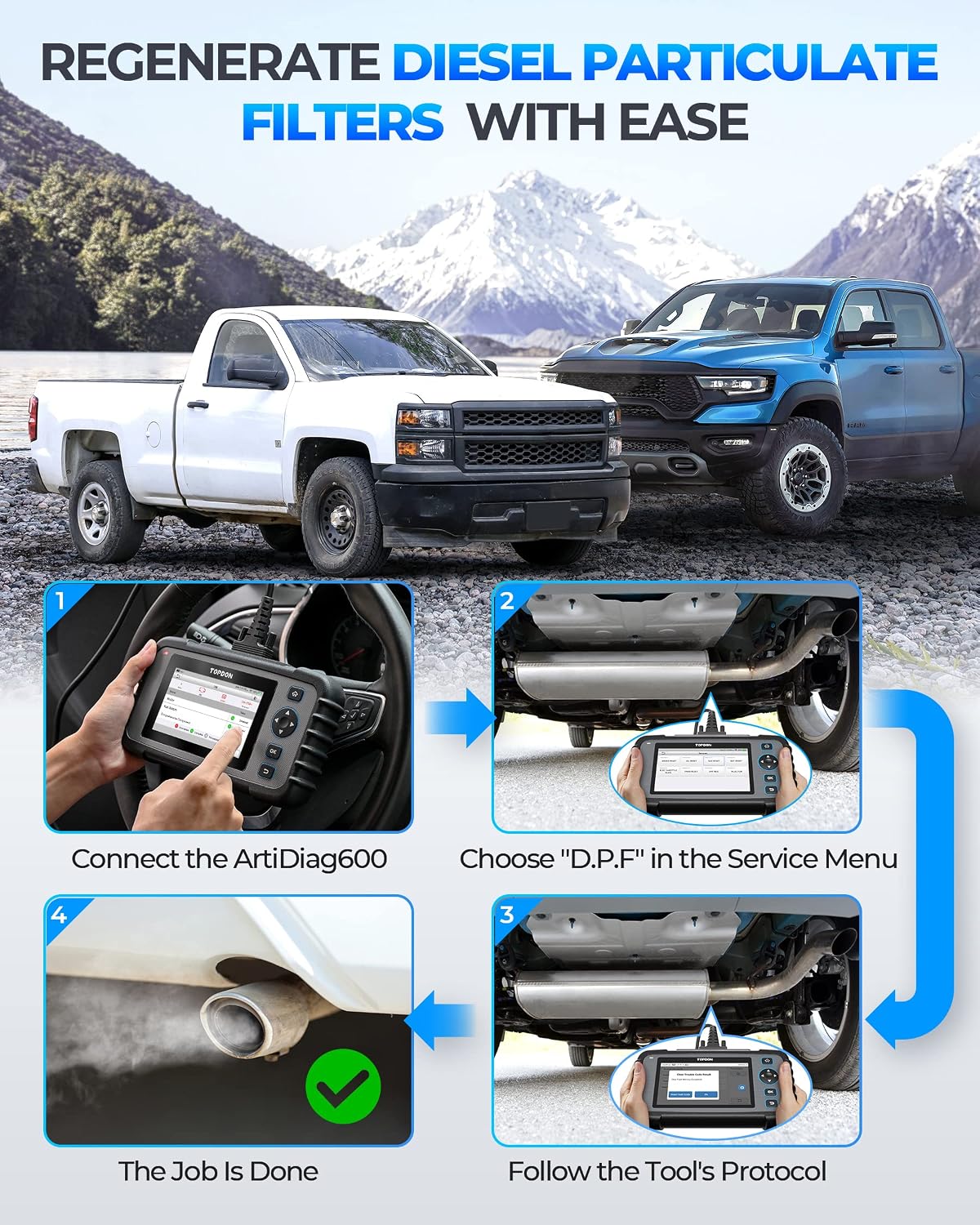 TOPDON OBD2 Scanner,2023 Upgraded AD600 Scan Tool,ABS/SRS/TCM/Engine Diagnostic Scanner for Car,8 Reset Code Reader,Oil/Brake/BMS/SAS/DPF/TPMS Reset/Throttle Matching/Injector Coding,Free Lifetime