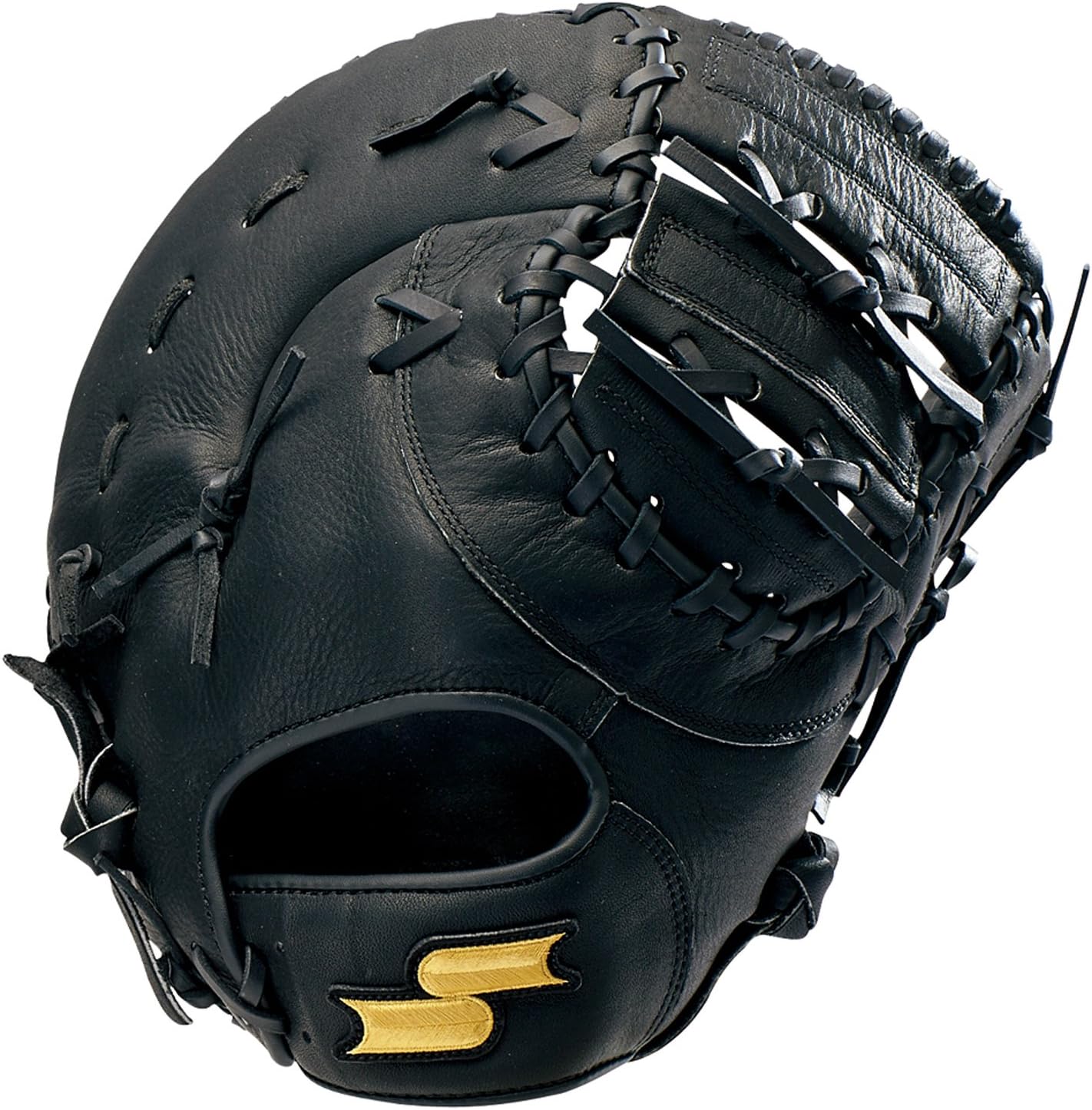 Amazon SSK(エスエスケイ) ソフトボールミット 一塁手用 GNSF8030 ブラック(90) R(左投げ用) SSK