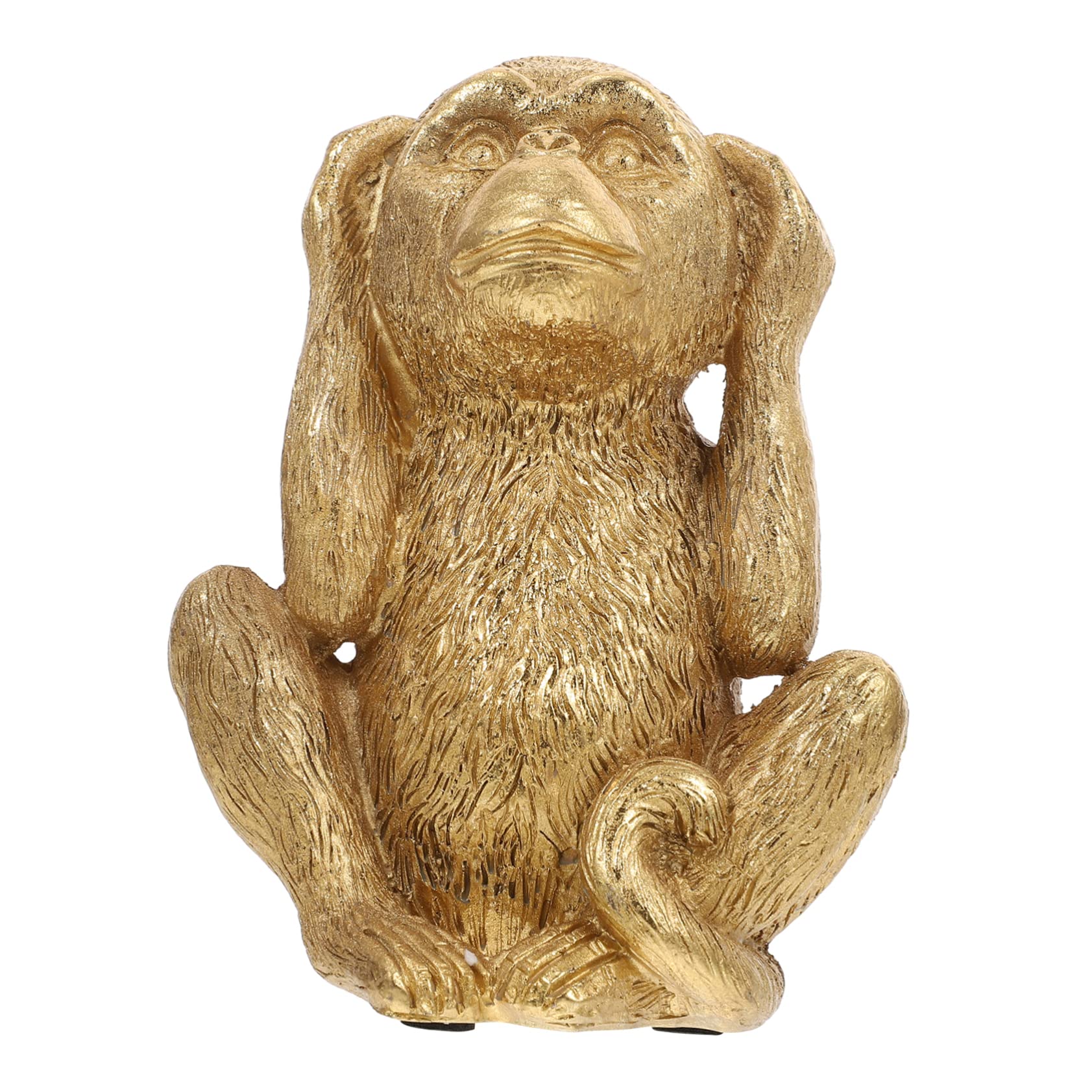 Happyyami Three Not Monkeys Office Tabletop Antique Decor No Evil Monkeys Gold Monkey Decor Feng Shui Statue The Office Decor Car Toy Bedroom Monkey Figurine Small and Fresh Baby Brass Resin