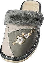 APREGGIO Women's Slippers Light Light Natural 100% Natural Leather Handmade Flexible Sole Comfort Soft