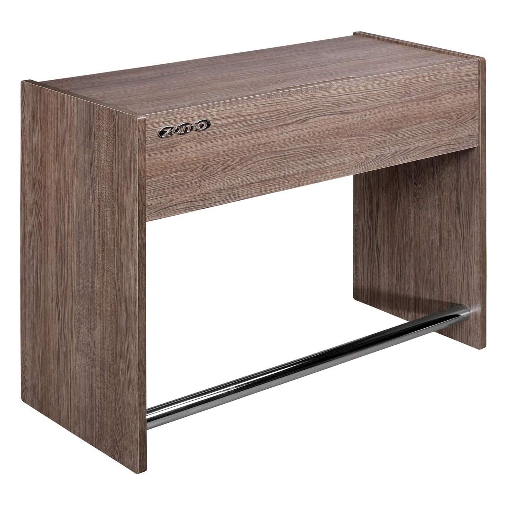 Zomo Deck Stand Ibiza 120 - DJ Tisch 123 x 50,6 x 96 cm - Walnuss - MDF Holz - 39,2 kg - für 2 Decks und einen Mixer bis 12 Zoll