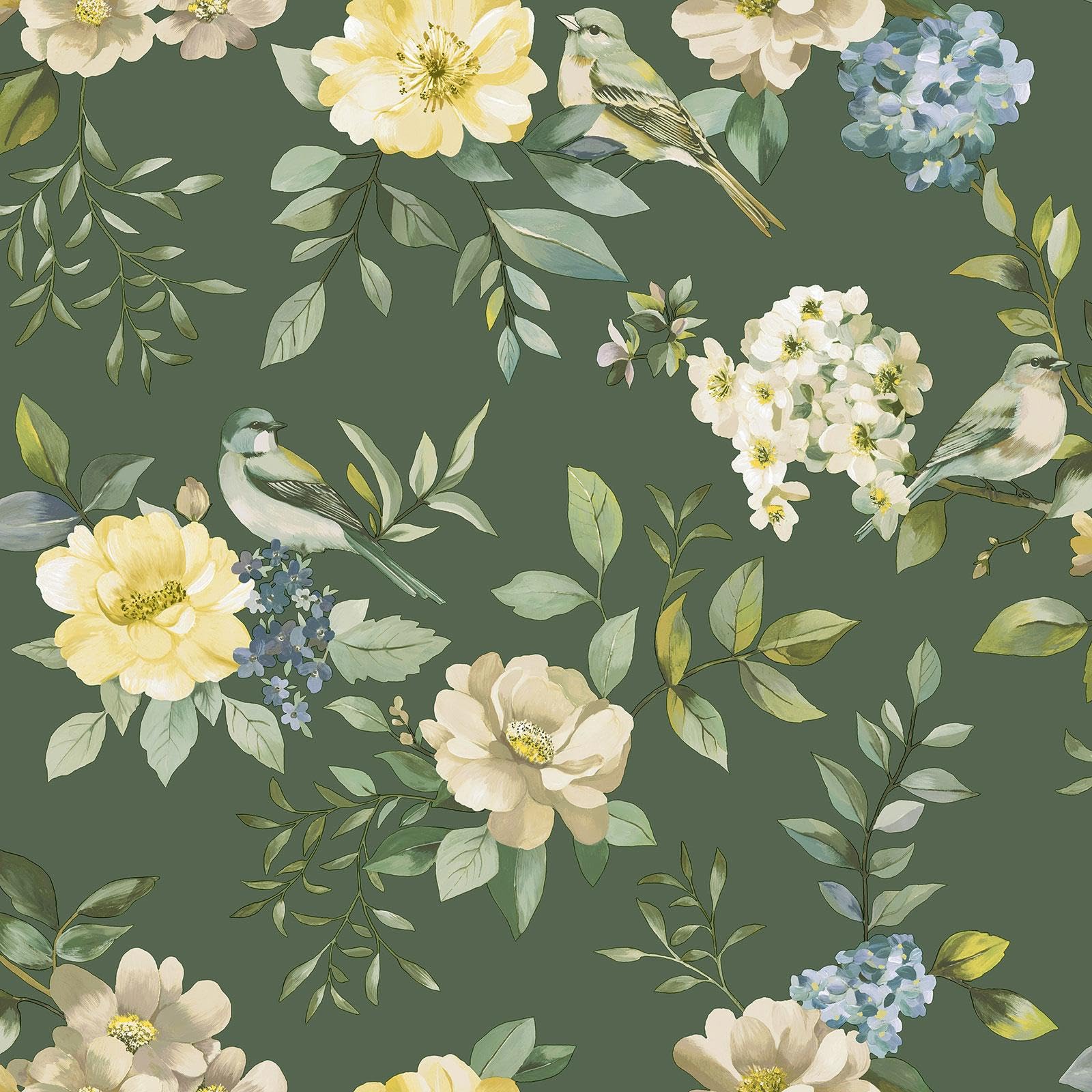 Holden Décor - Wallpaper - The Bird Garden - Green