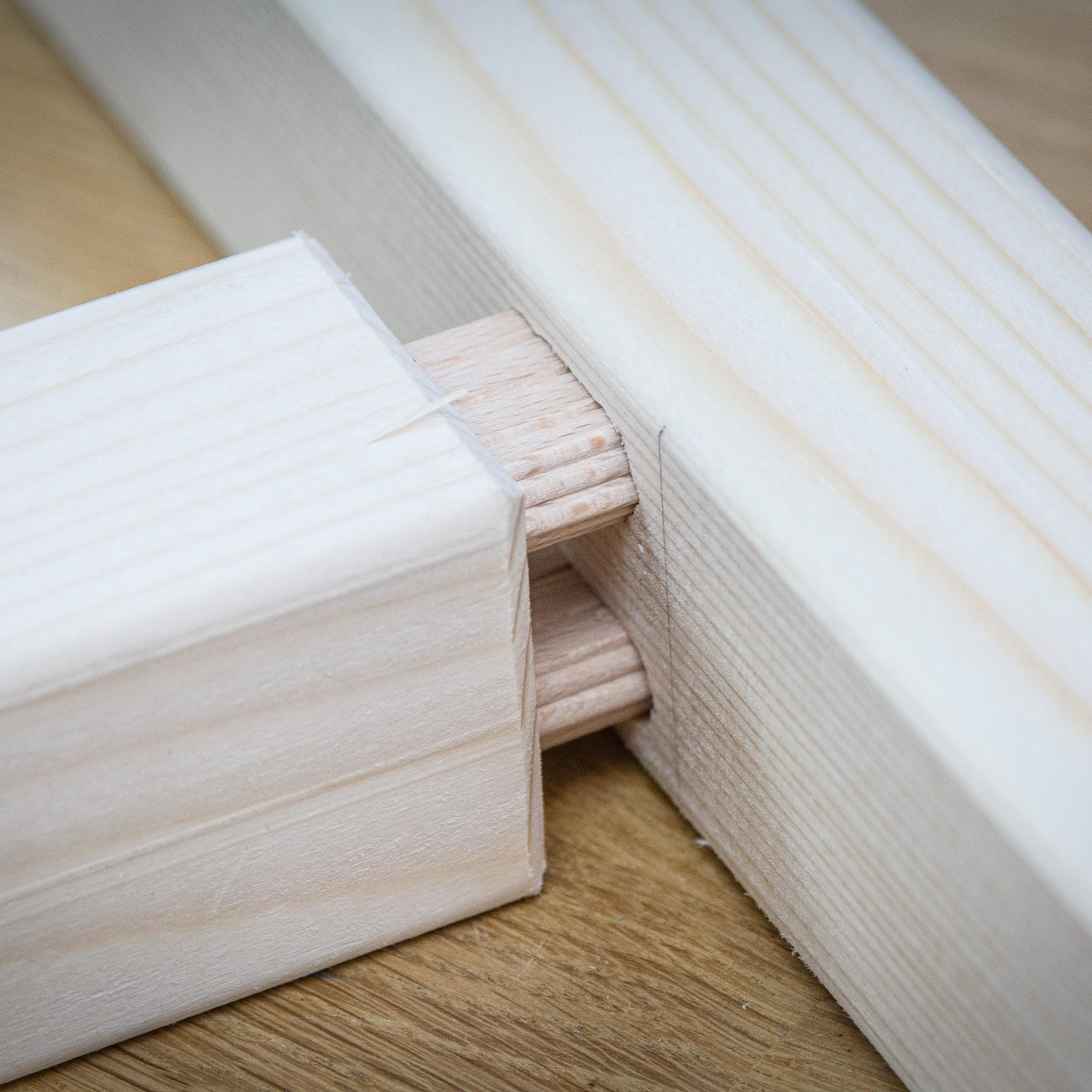 Trend 50pcs Beechwood Loose Tenons (10 x 50mm) for Woodworking, Joinery, and Furniture Framing, TEN/10X50/50