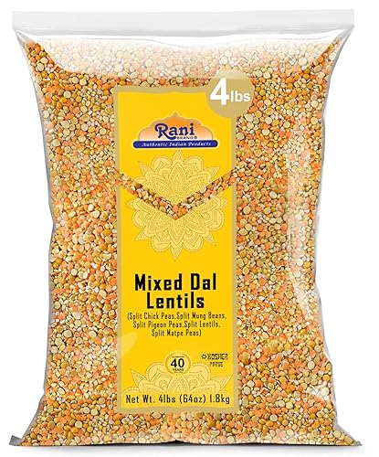 Rani Mixed Dal 4 libras 64 oz guisantes de pollo frijoles divididos guisantes de paloma divididos lentejas divididas guisantes matpe divididos  Todo