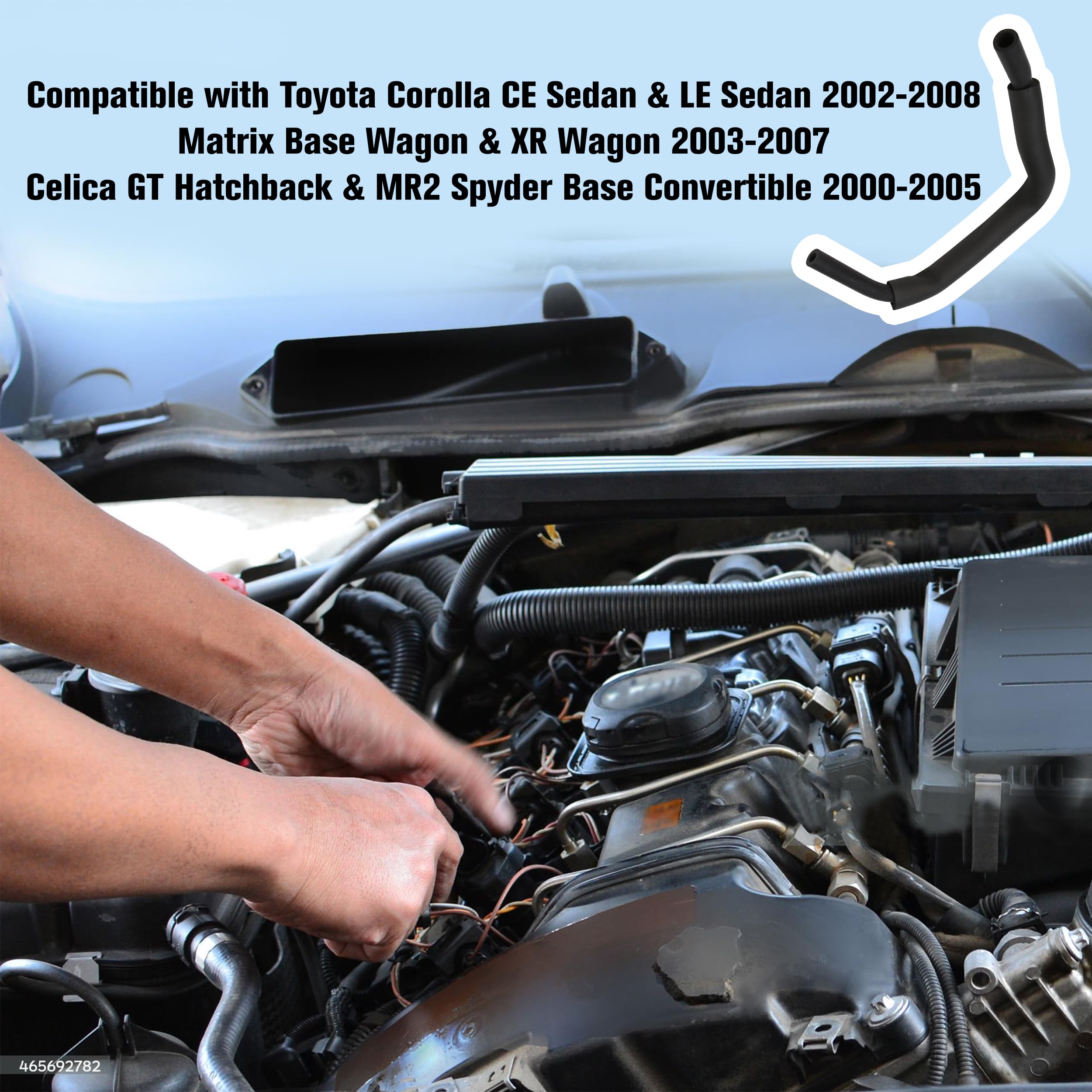 1x PCV Valve Hose Fit For Toyota Corolla Celica Matrix 1226222040 - Foto 6