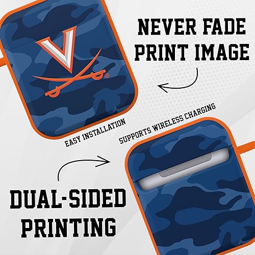 Miniatura 3 de AFFINITY BANDS Virginia Cavaliers Camo HDX - Funda compatible con Apple AirPods Generaciones 1 y 2