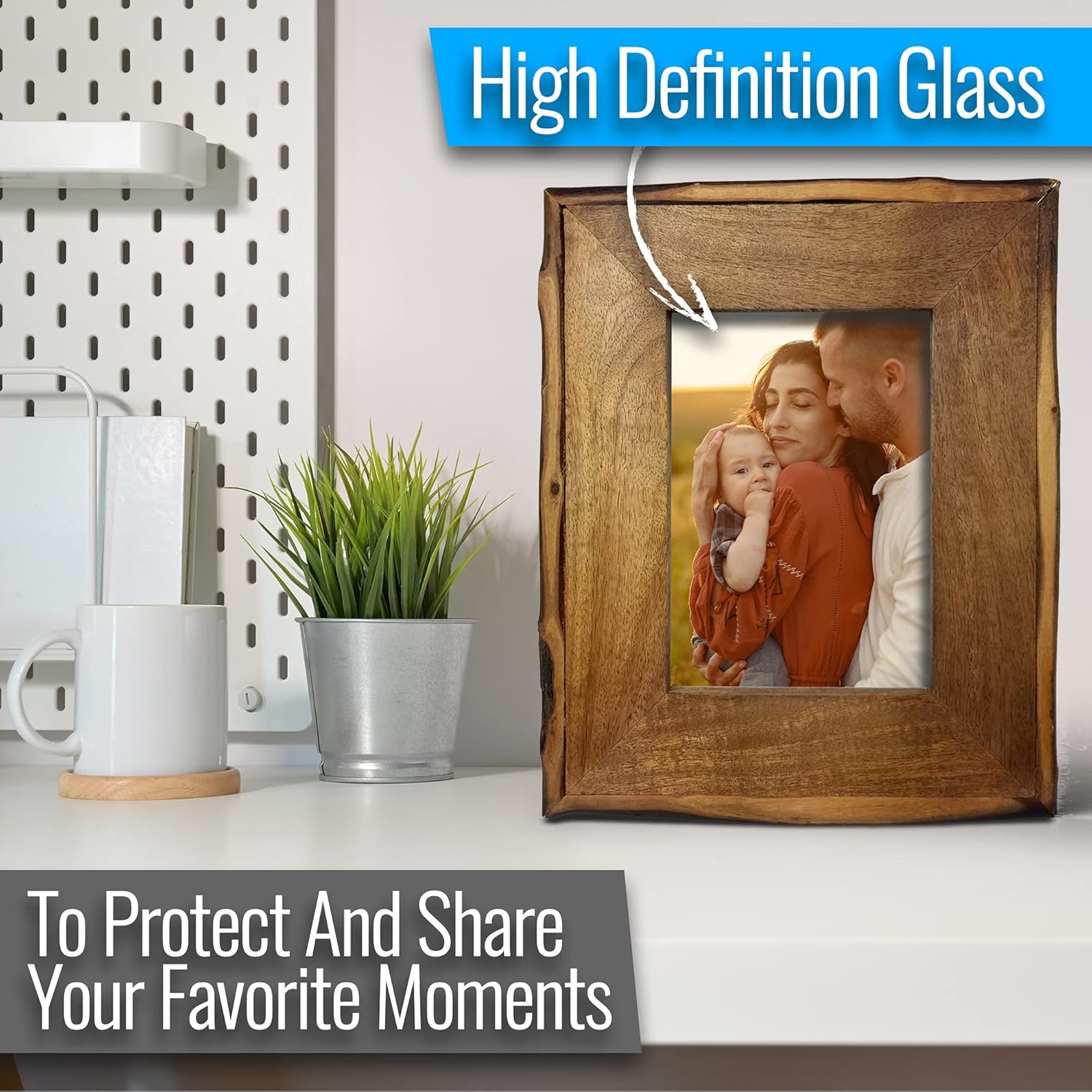 Rustic 8x10 Picture Frame Farmhouse Western Wood Log Hunting Picture Frames