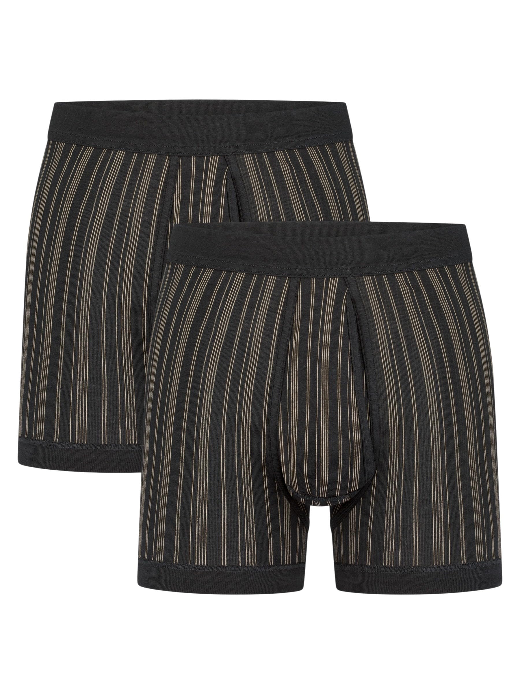 Schiesser Herren Shorts Unterhose Eingriff 2er Pack Doppelpack Box - 172695