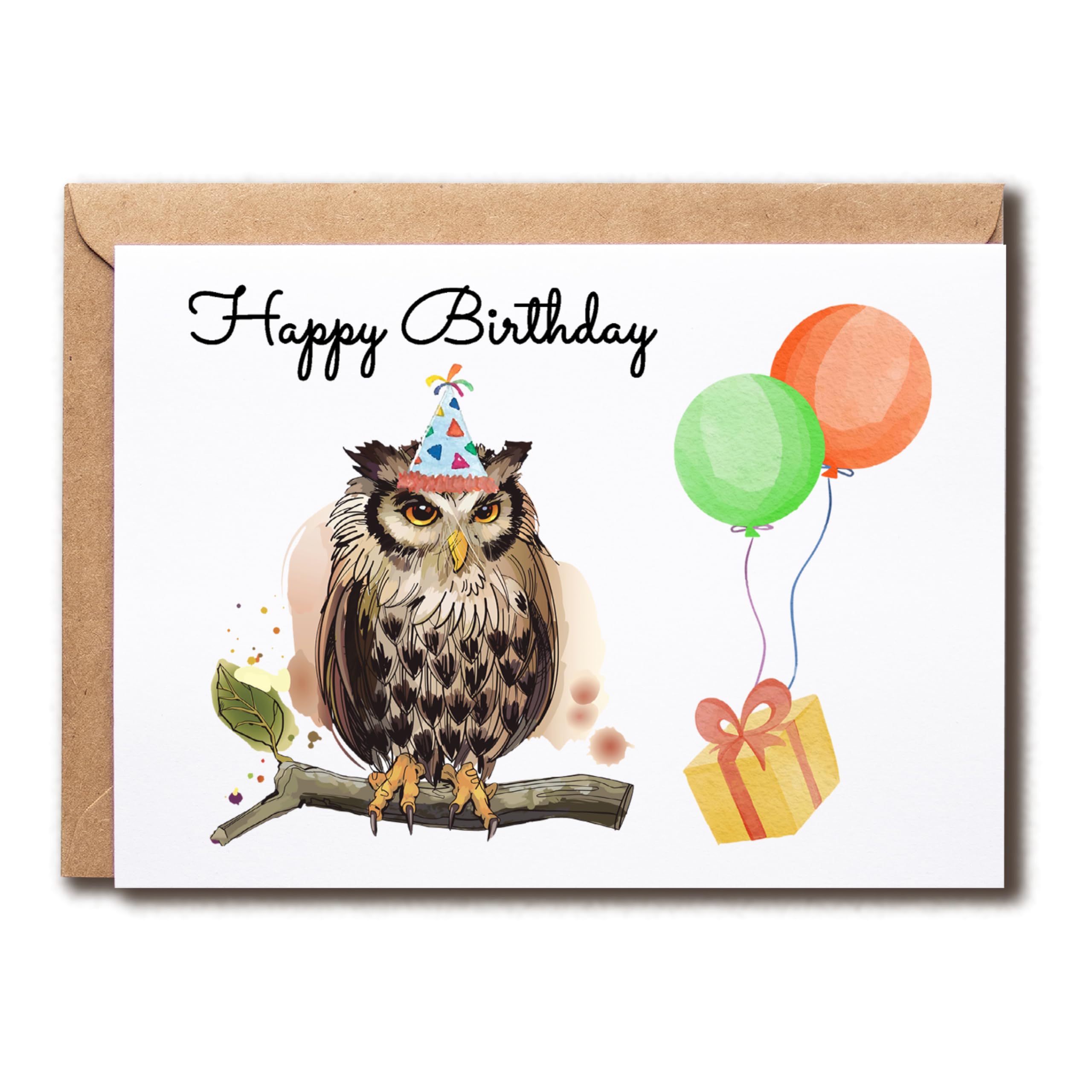 Owl Birthday Card