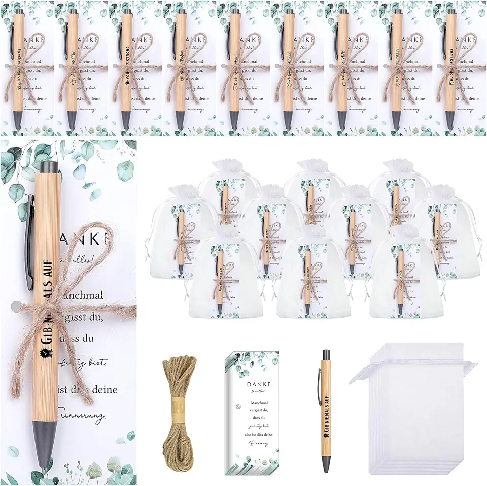 Presentset kulspetspennor och bokmärken