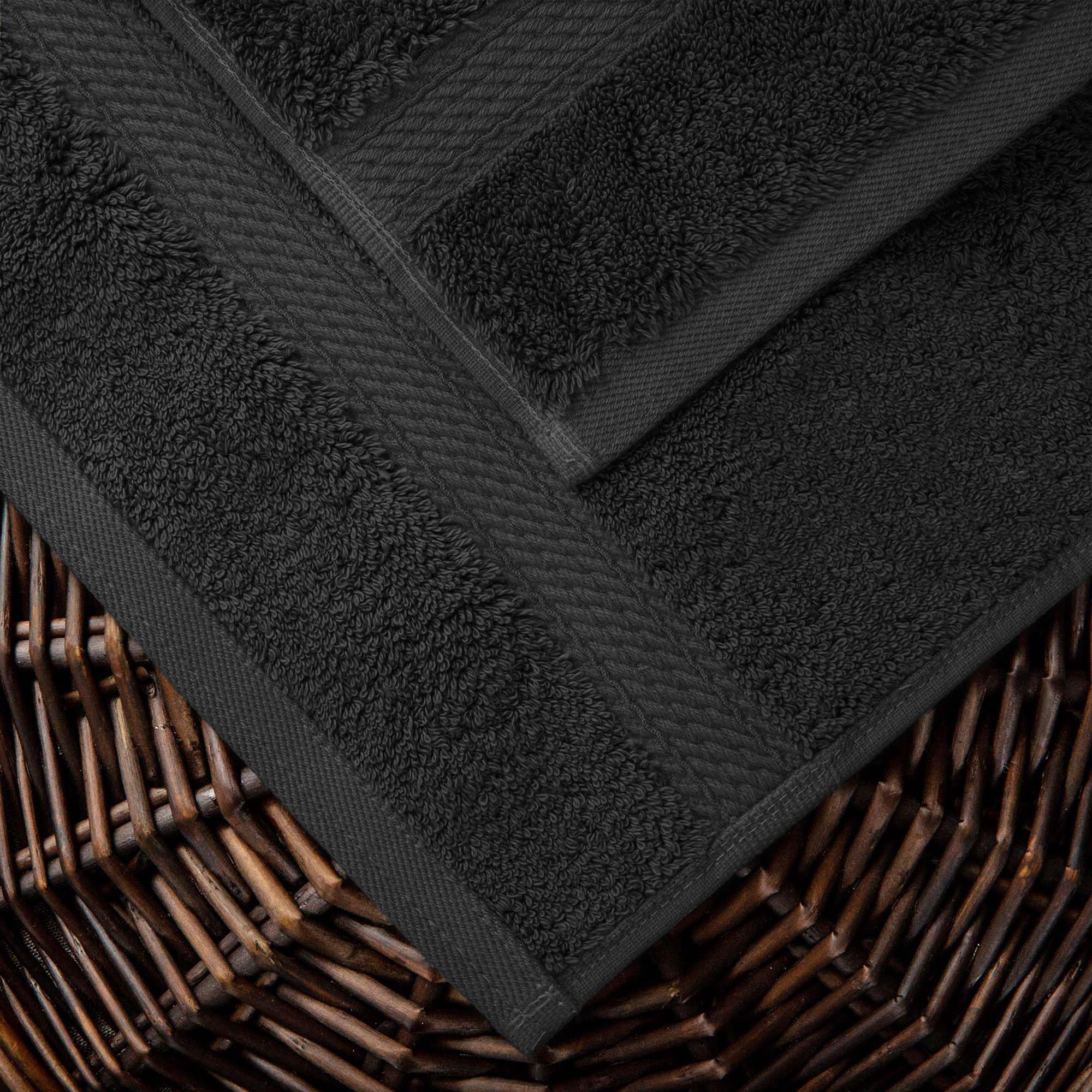 Superior Set di 10 asciugamani in pile di cotone egiziano, include 2 asciugamani da bagno, 4 mani, 4 asciugamani per il viso/salviette, asciugamani ultra morbidi di lusso, essenziali per gli ospiti,