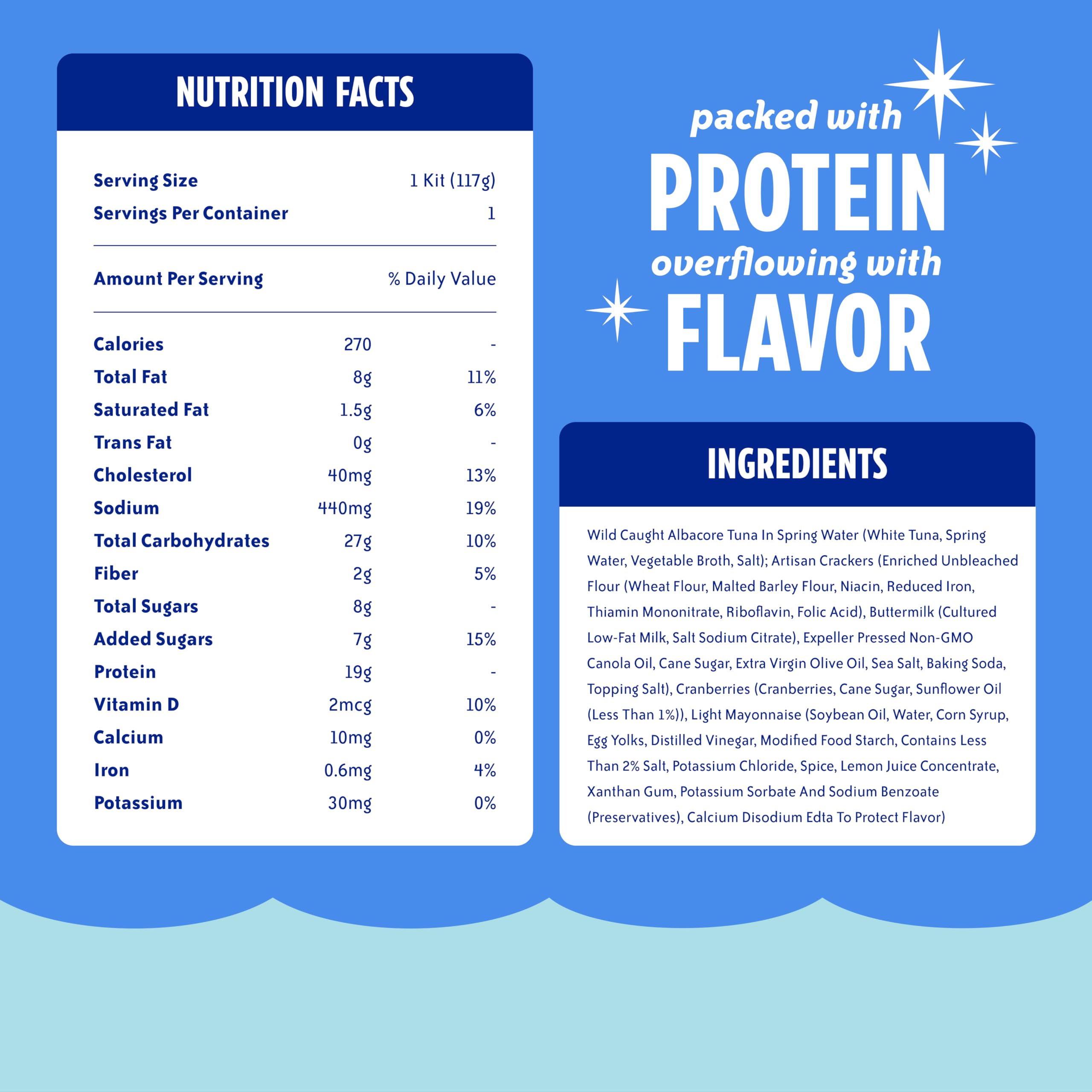 Chicken of the Sea Packet Up! White Tuna Salad Kit, 4.1 oz. Packets, 12-Count – High Protein Tuna in Water – Classic Tuna Salad for Easy, Nutritious Ready to Eat Meals