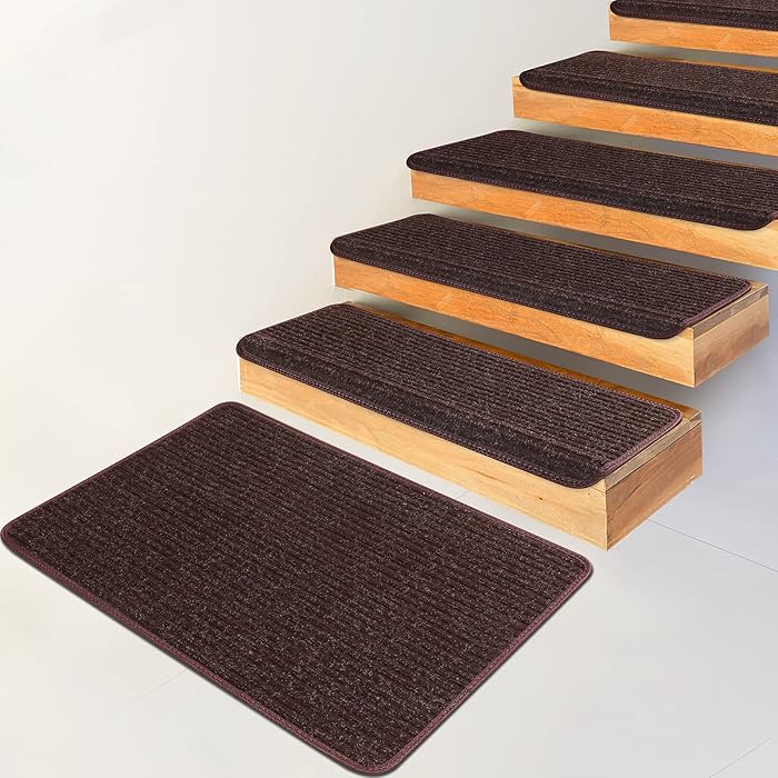 Buy Stair Treads Carpet Step Runners 14+1 Pc. Set, Adhesive Backing