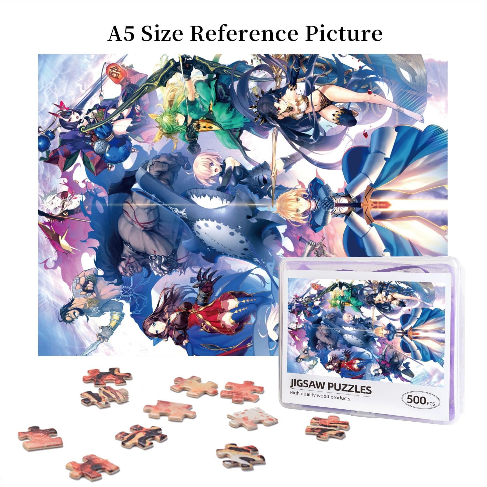 Amazon.co.jp: ジグソーパズル 500ピース 木製 Fate Fgo フェイト