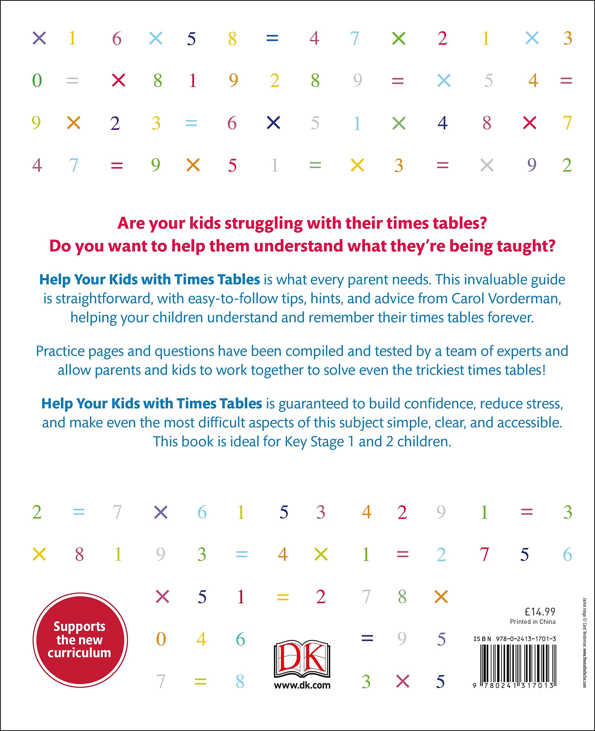 Help Your Kids with Times Tables, Ages 5-11 Key Stage 1-2: Visual Guide & Practice Questions