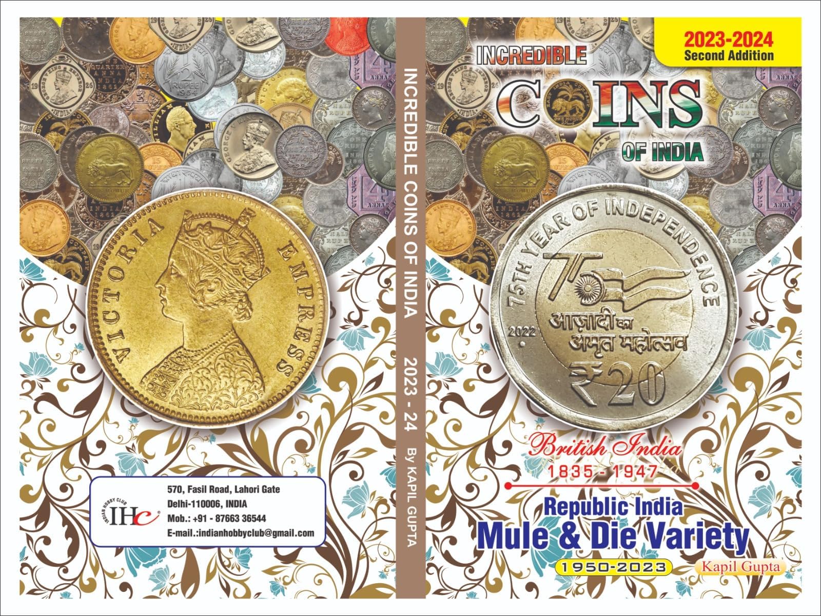 ihc ~ Incredible Coins of India ~ 2024 (Second Edition), Mule & DIE Variety ~ by Kapil Gupta