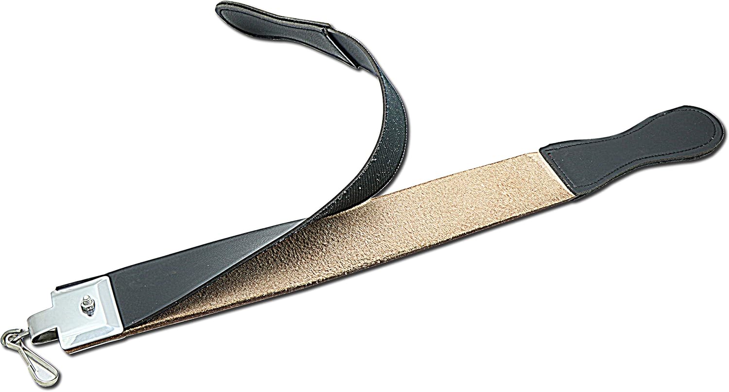 SMI 18x2 Genuine Leather Strop Barber Razor Sharpener with Handles