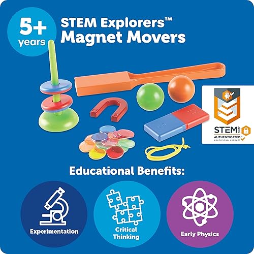 Miniatura 5 de Learning Resources juguetes STEM explorers, educación doméstica, imanes, 39 piezas,con certificación STEM, para niños de 5 años en adelante