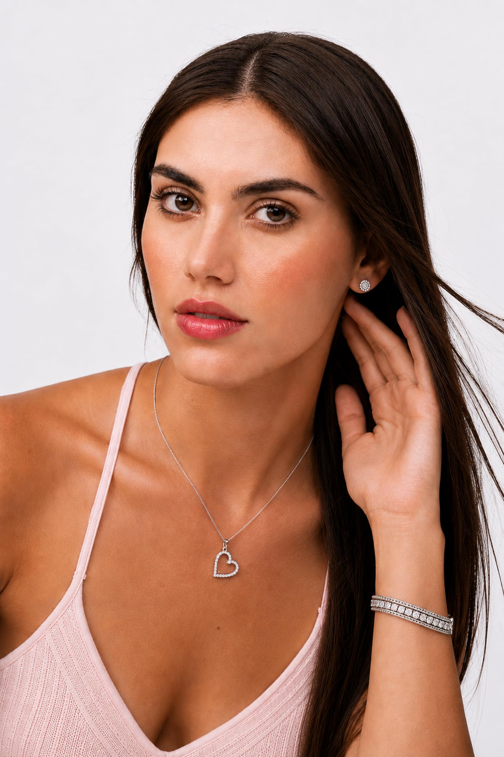 Dada Gioielli - Bracciale Tennis e Grumetta in Acciaio inossidabile da Donna e da Uomo. Design Elegante e lunghezza Regolabile, Idea Regalo per Lei e per Lui