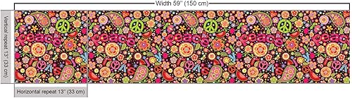 Miniatura 241 de Ambesonne The Yard - Tela de hibisco de flores tropicales en tonos de la vida real, tela decorativa para tapicería, cestas de almacenamiento