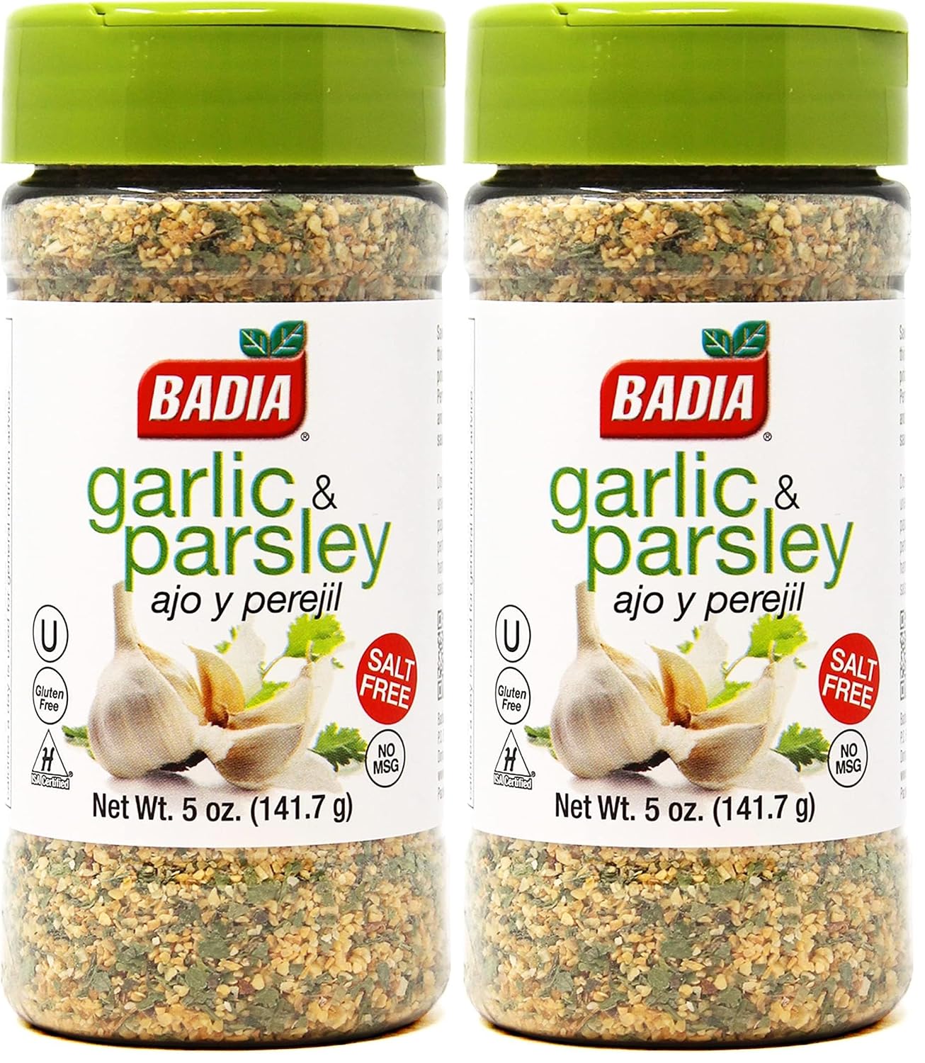 Badia Garlic & Parsley Seasoning, 5 oz – Ideal for Cooking, Grilling and Seasoning Seafood, Meats & Veggies (Pack of 2)