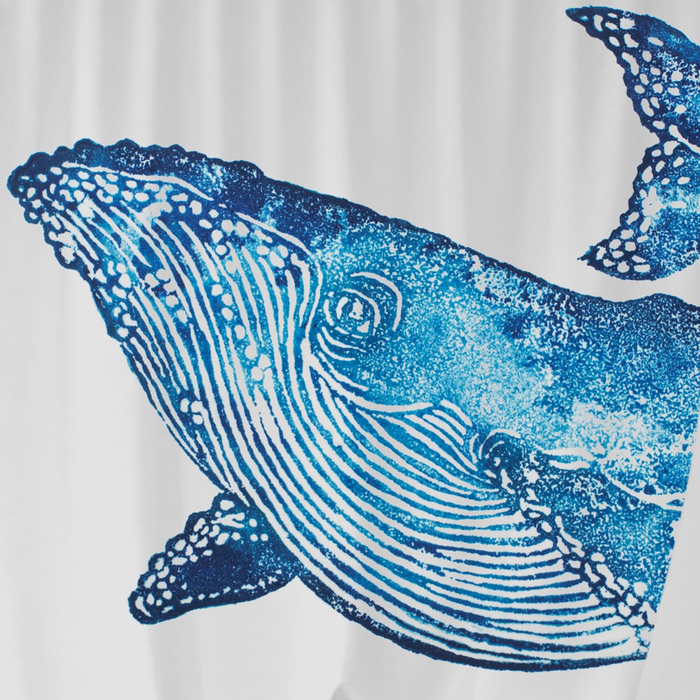 Lock 'n' roll Creatures Whale Design Shower Curtain from B&Q