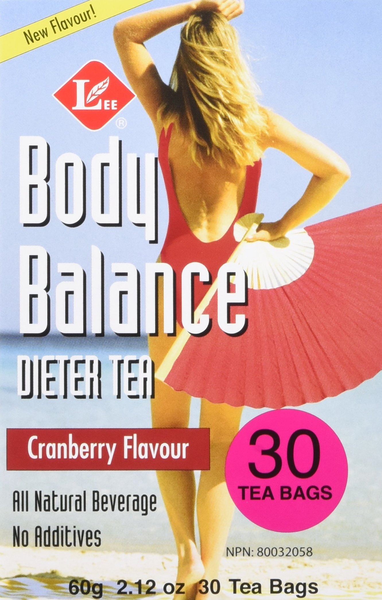 Uncle Lee's Tea Body Balance Dieters Tea Cranberry, 30 Tea Bags, 60g