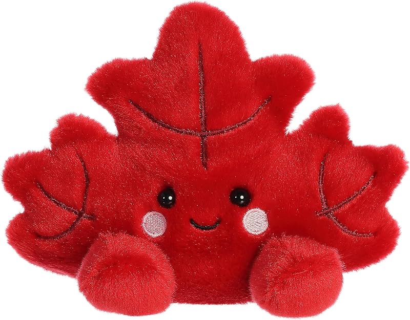 Aurora Palm Pals 6" Fall Maple Leaf Adorable Plush | Bean-filled understuffed bodies with collectible personalities