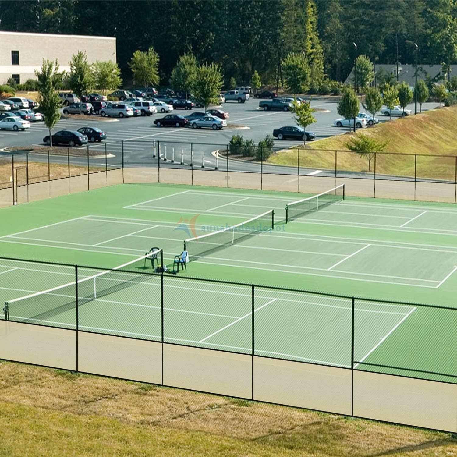 TANG Sunshades Depot Fence Privacy Screen 2'X134' Beige (TAN) 180GSM Heavy Duty Commercial Windscreen Residential Fence Netting 88% Privacy Blockage with Excellent Airflow 3 Years Warranty