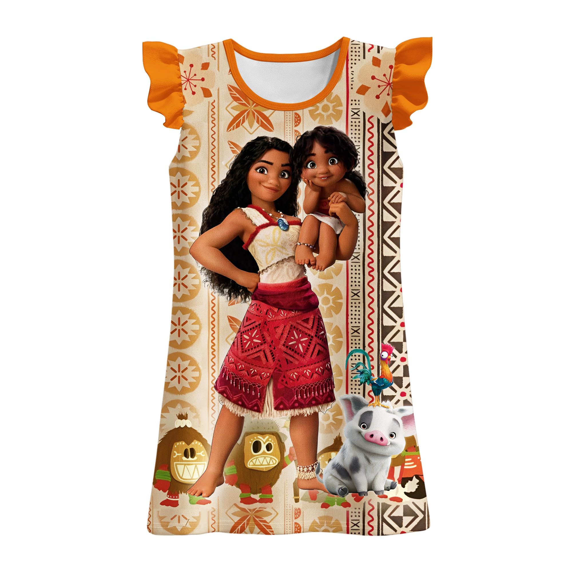 Princess Girls Dress Casual Flutter Sleeves Home Wear Dress Outfit Birthdays