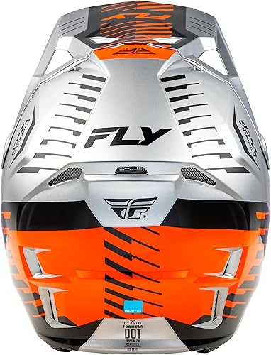 Miniatura 2 de Fly Racing Casco para adultos Formula CP Slice, aprobado por DOTFMVSS 218 (grisnaranjanegro, L)