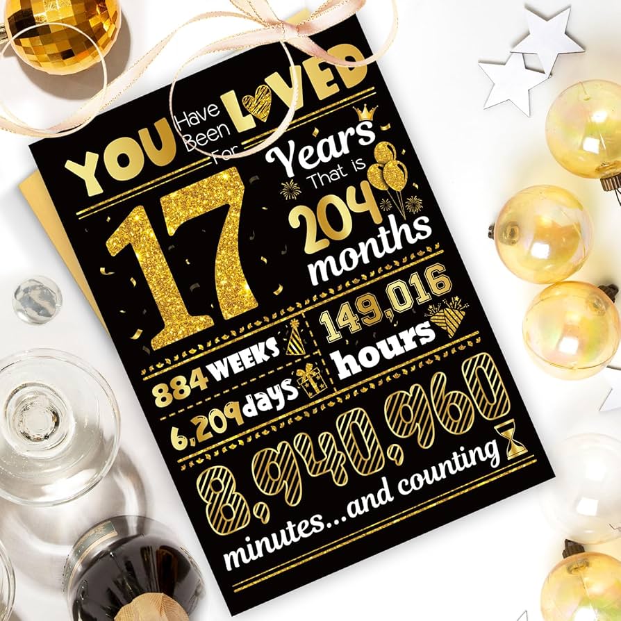 amazon-com-tsvate-17th-birthday-card-gifts-for-17-year-old-boy-17th-birthday-decorations-for-boys-sweet-17-birthday-card-son-girls-grandson-nephew-daughter-brother-17-year-old-boy-gift for Free Printable 17th Birthday Cards Amazon.com : TSVATE 17th Birthday Card, Gifts for 17 Year Old Boy, 17th Birthday Decorations for Boys, Sweet 17 Birthday Card Son, Girls, Grandson, Nephew, Daughter, Brother, 17 Year Old Boy Gift for Free Printable 17th Birthday Cards